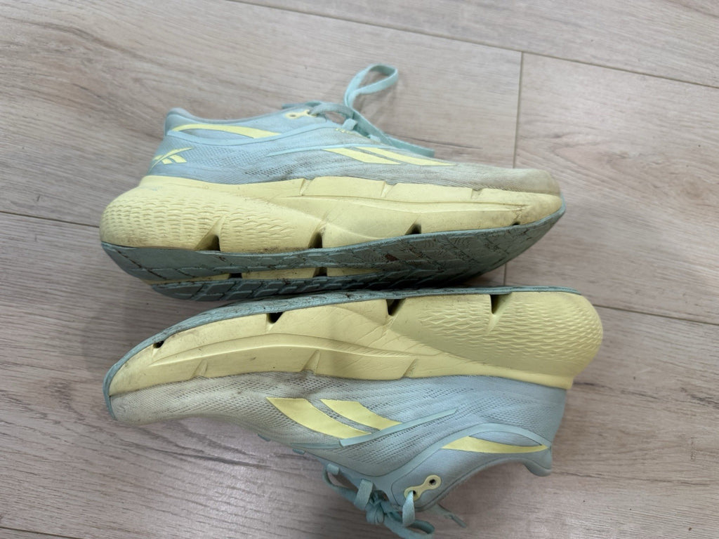 Reebok Zignition Glitch Aqua Yellow Haze Women's Mesh Running Shoes Size 7.5