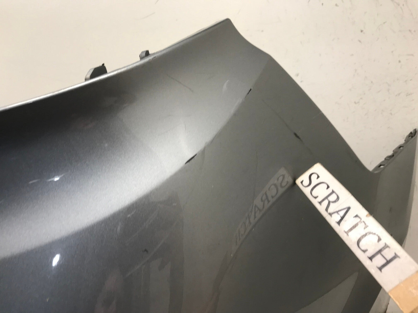 Rear Bumper Cover Silver Hyundai Sonata SE/ECO/Sport 15-2017 w/Sensor Holes OEM