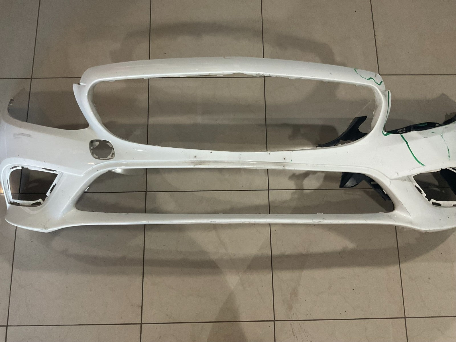 Front Bumper LOCAL White 2019-2021 Mercedes Benz C-Class W205 a205+885+19+01 OEM
