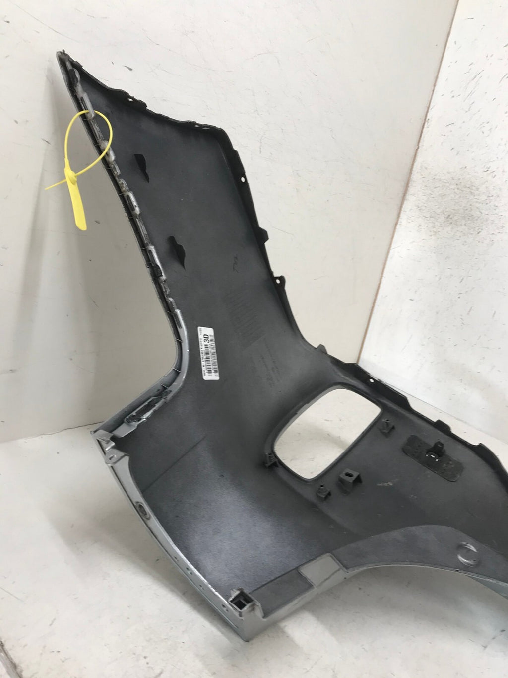 Rear Bumper Cover Silver Kia Sorento EX/Limited 2014-2015 w/Sensor Holes OEM