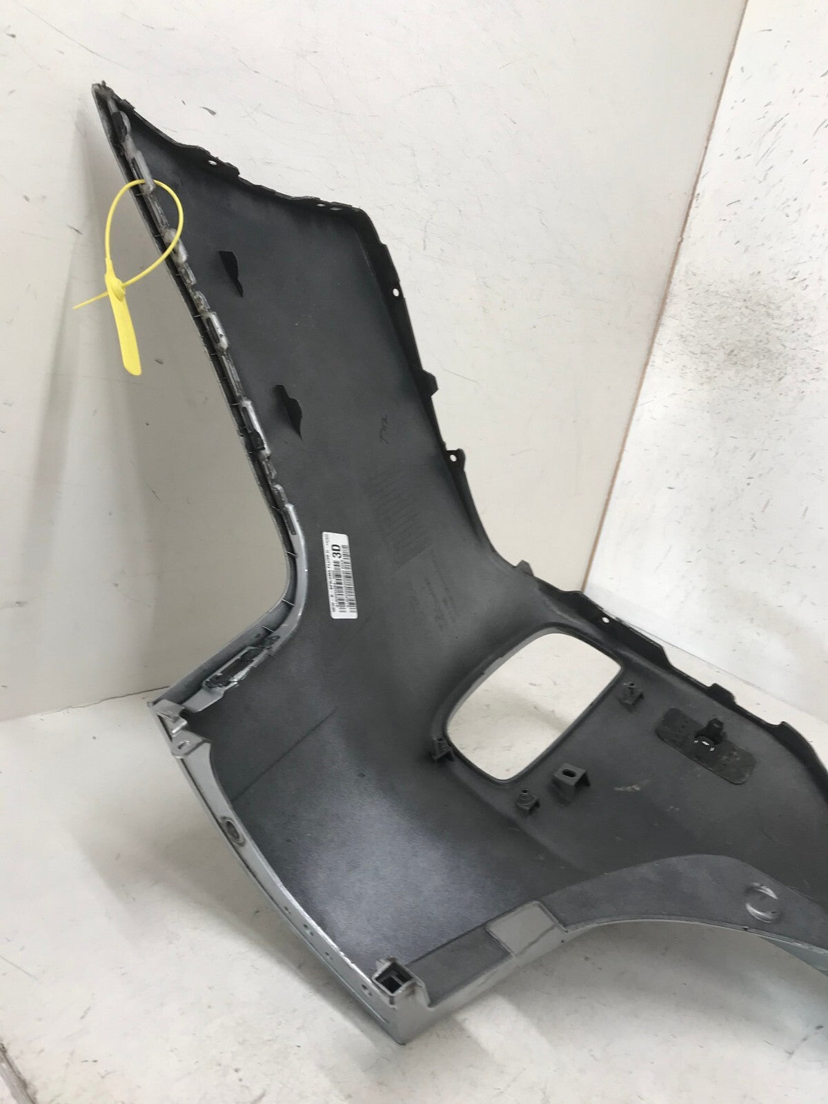 Rear Bumper Cover Silver Kia Sorento EX/Limited 2014-2015 w/Sensor Holes OEM