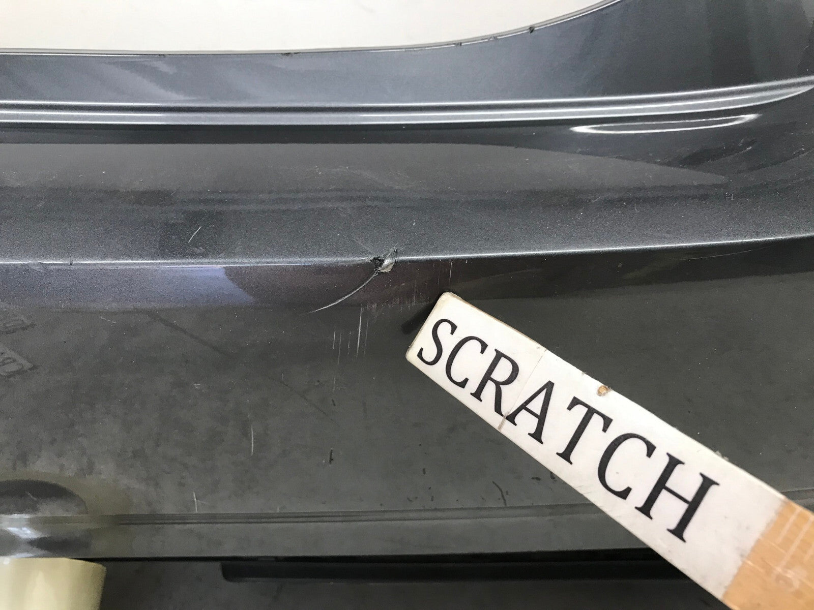 Rear Bumper Cover Gray 2018-2020 Nissan Leaf S/SL/SV w/Sen Holes 85022-5SA0H OEM