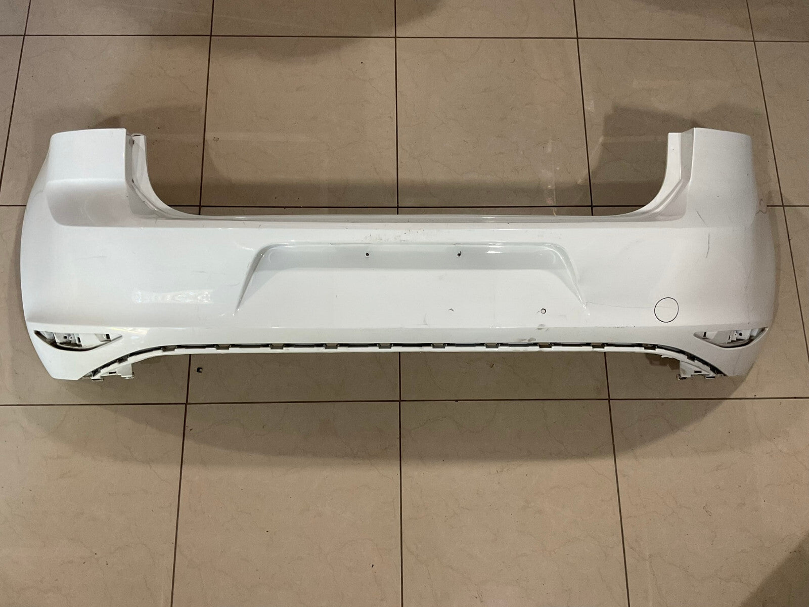 Rear Bumper Cover White 2018-2019 Volkswagen Golf GTi 5GM+807+421 OEM
