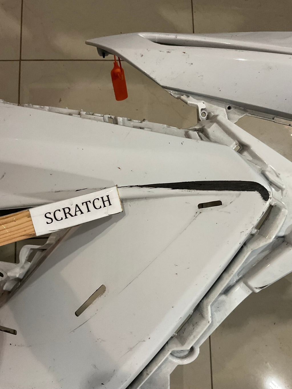 Front Bumper Cover White Toyota Camry SE XSE 2018 2019 52119-06e20 OEM