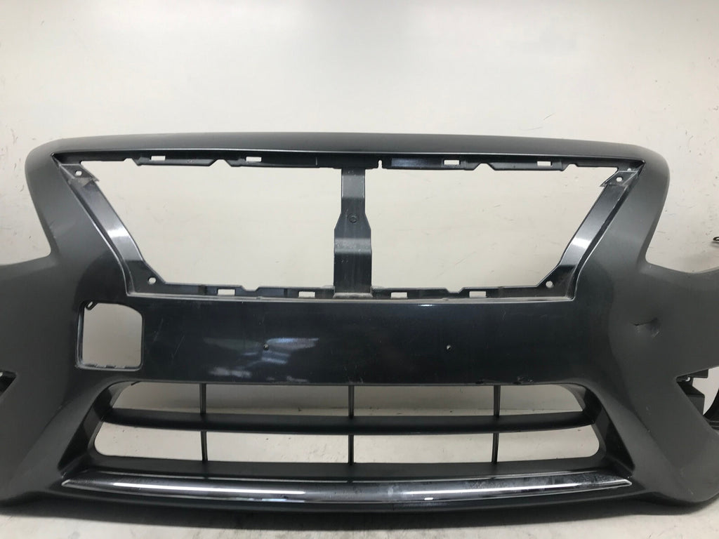 Front Bumper Cover Gray 2015-2019 Nissan Versa CAPA