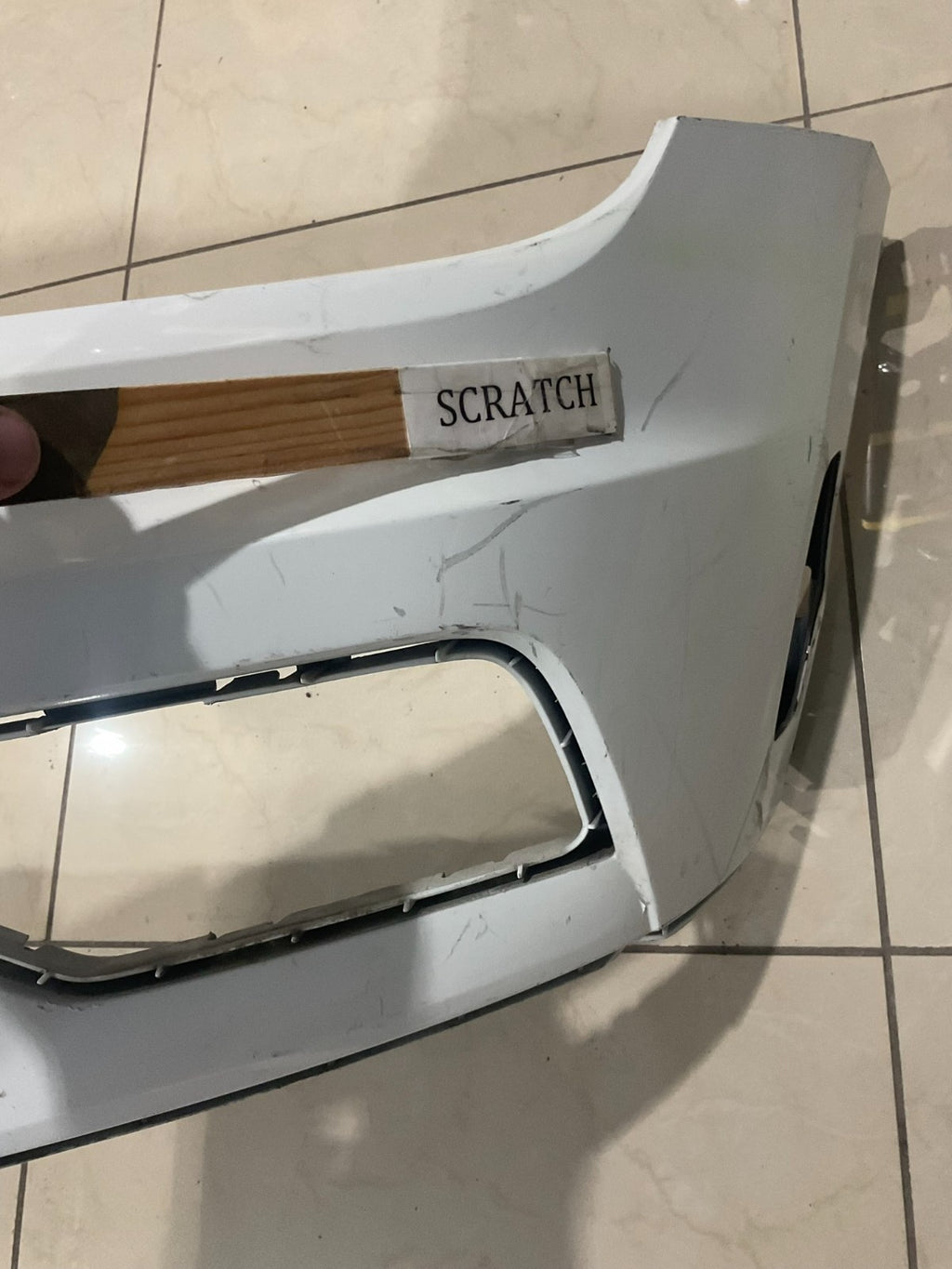 Front Bumper Cover White 2018-2021 Volkswagen Tiguan 5nn+807+221 OEM