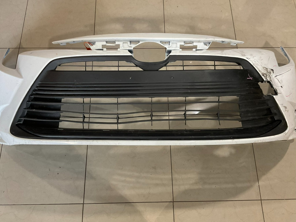 Front Bumper Cover White 2020 2021 2022 Toyota Corolla L LE XLE CAPA
