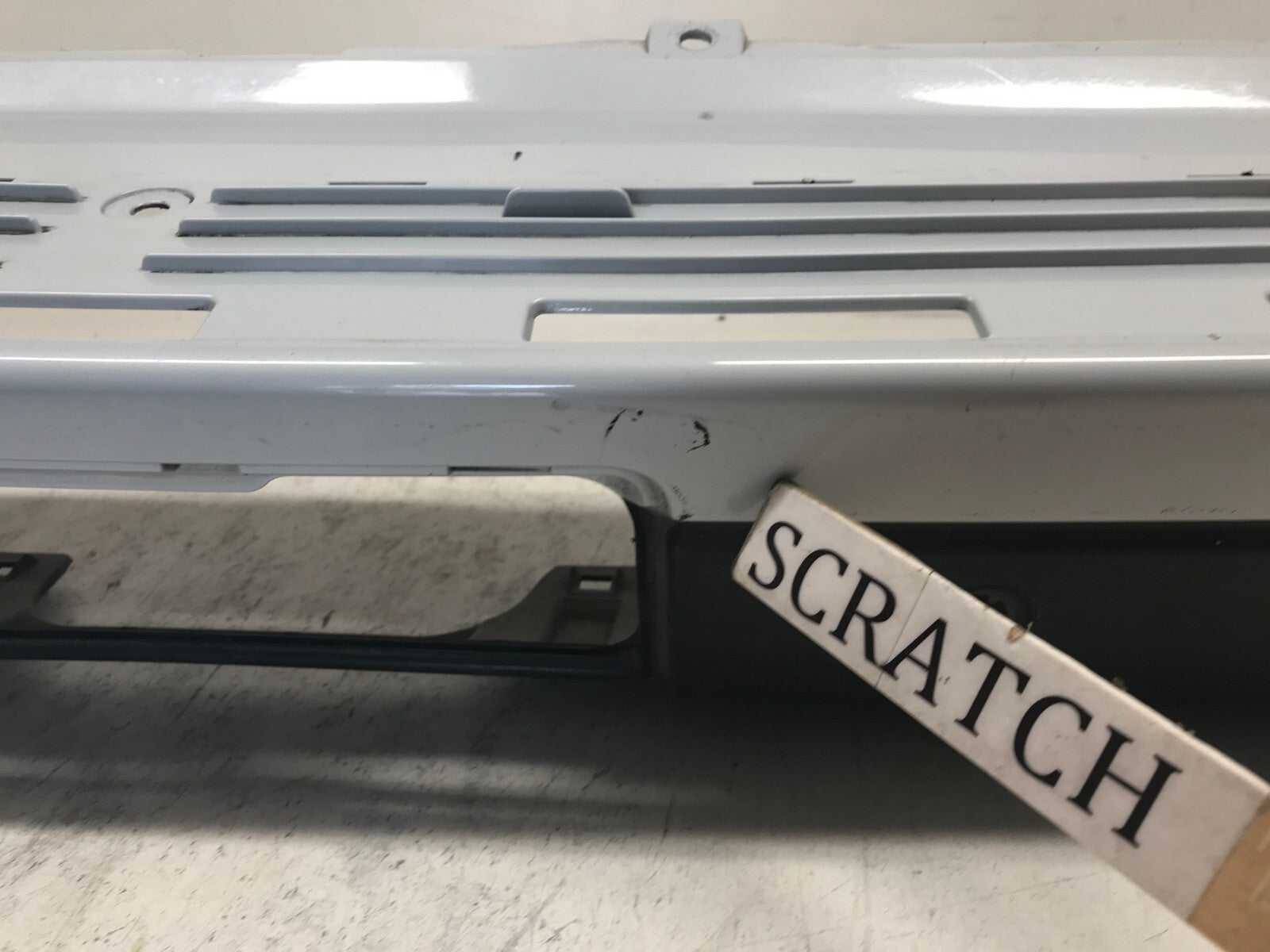 Rear Bumper Cover White Land Rover LR3 HSE SE 2005-2008 w/Sensor Holes OEM