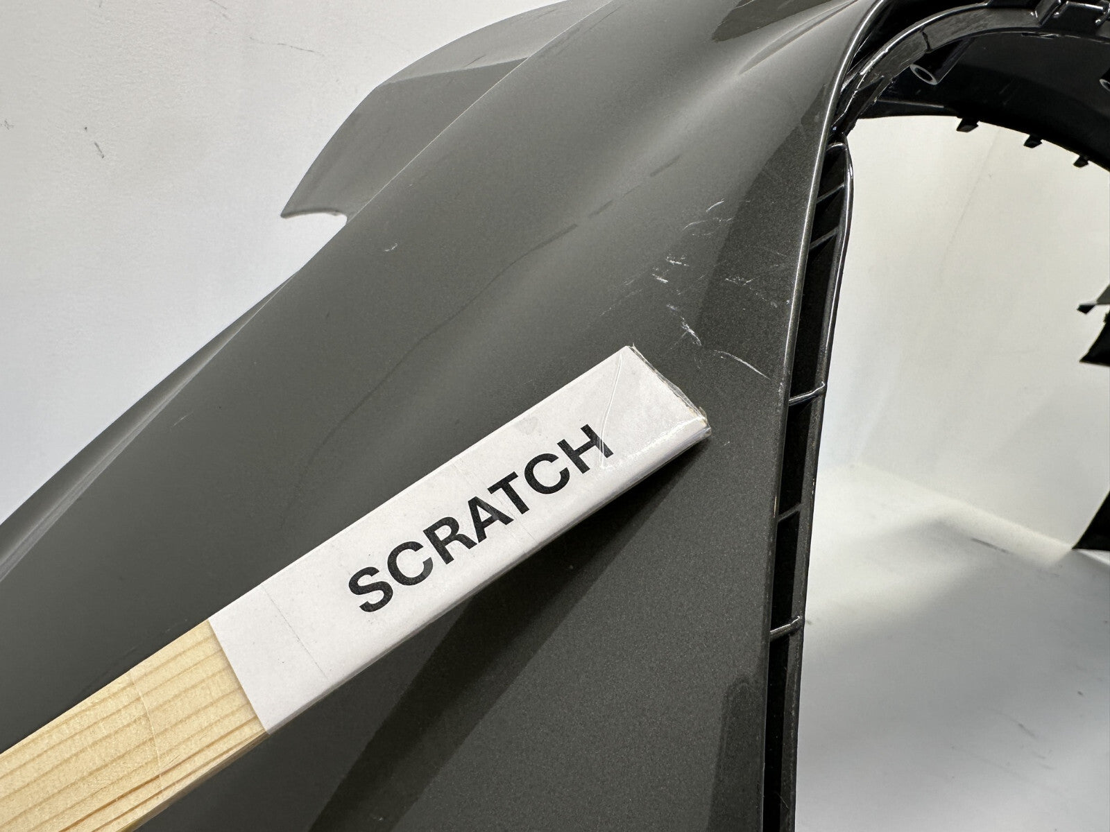 Rear Bumper Cover Grey 20-23 Audi S4 w/Sensor Holes 8W5807067LGRU OEM