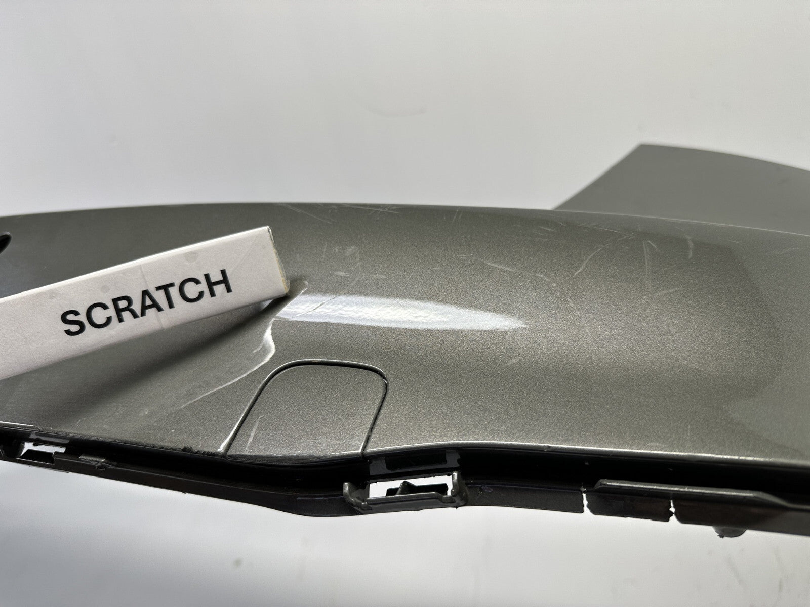 Rear Bumper Cover Grey 20-23 Audi S4 w/Sensor Holes 8W5807067LGRU OEM