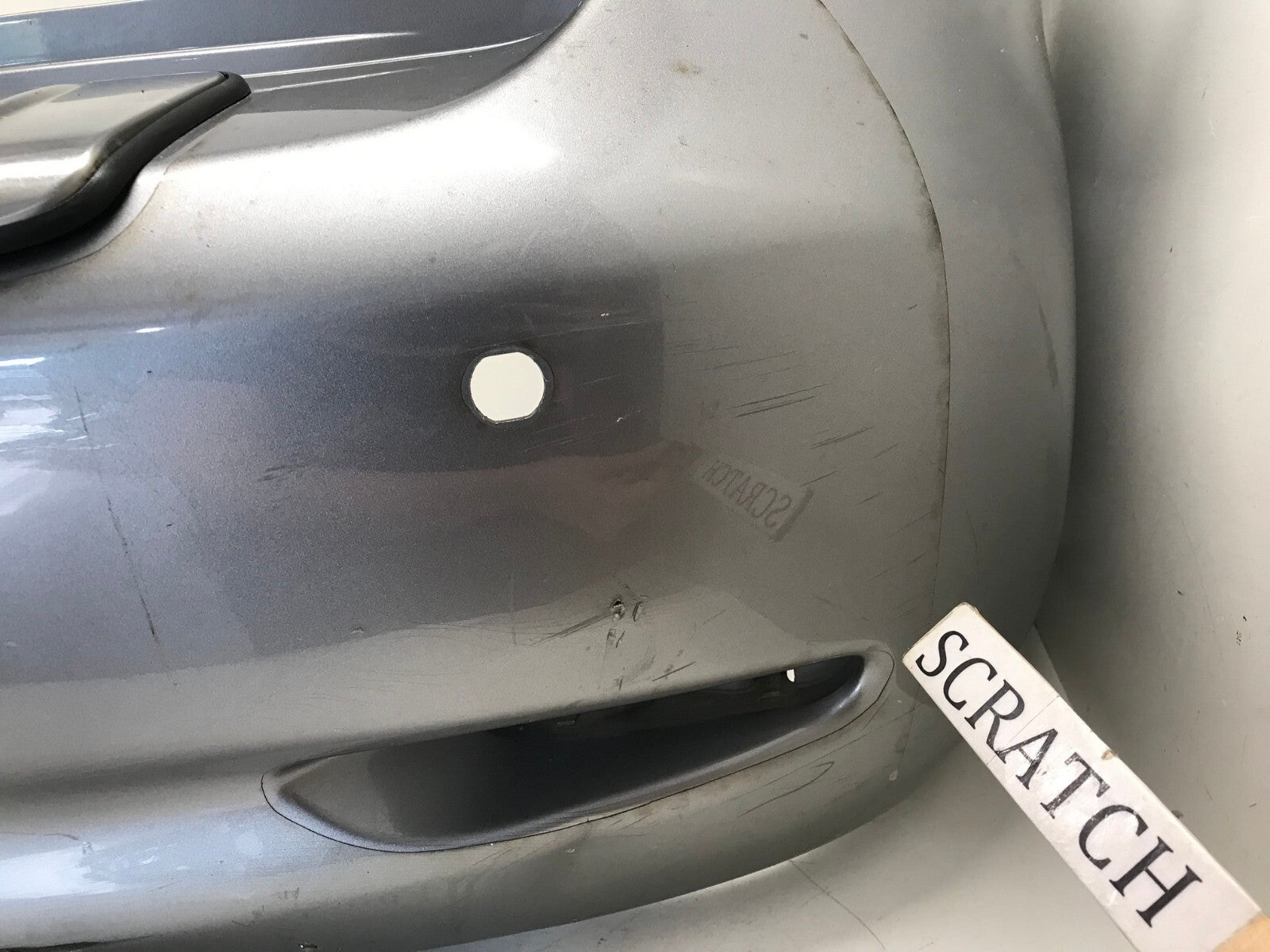 Rear Bumper Cover Infiniti QX56 Base w/Sensor Holes Grey 11-13 85022 1LA0H OEM3