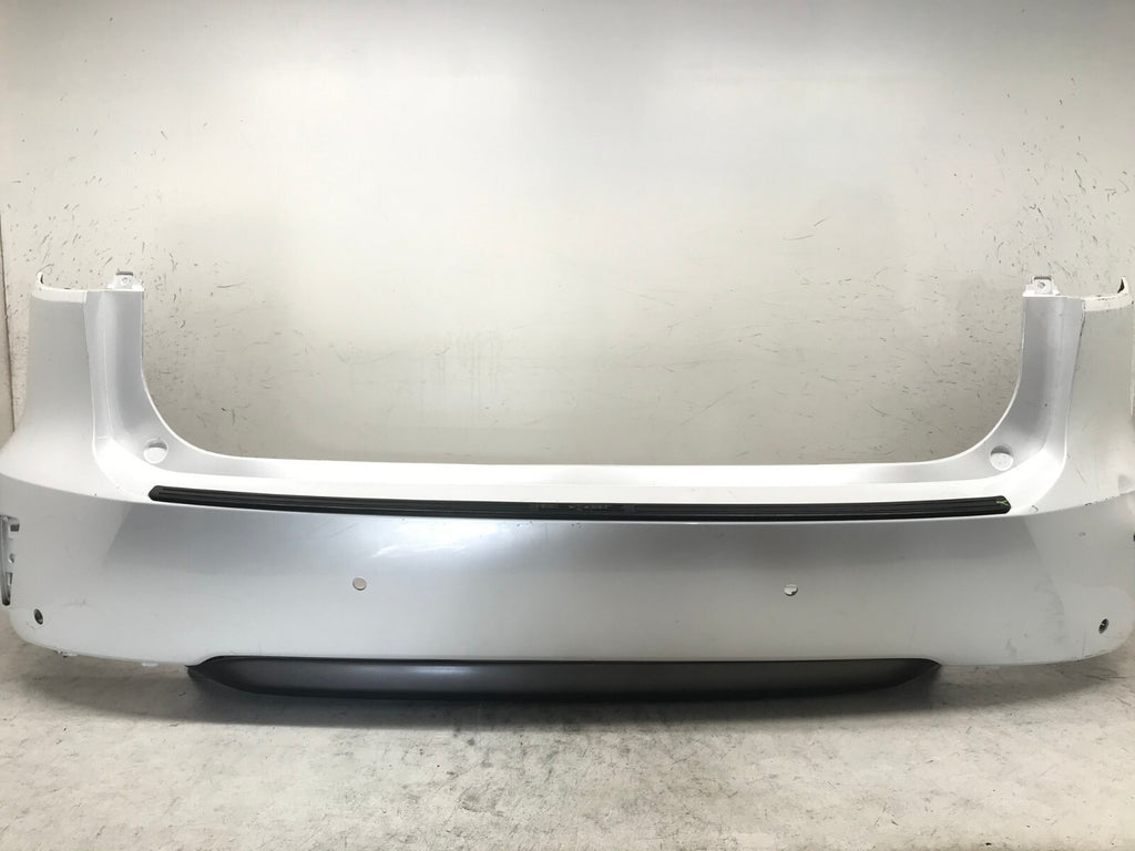Rear Bumper Cover White Lexus RX350 RX450H Base F Sport 16-18 w/Sensor Holes OEM