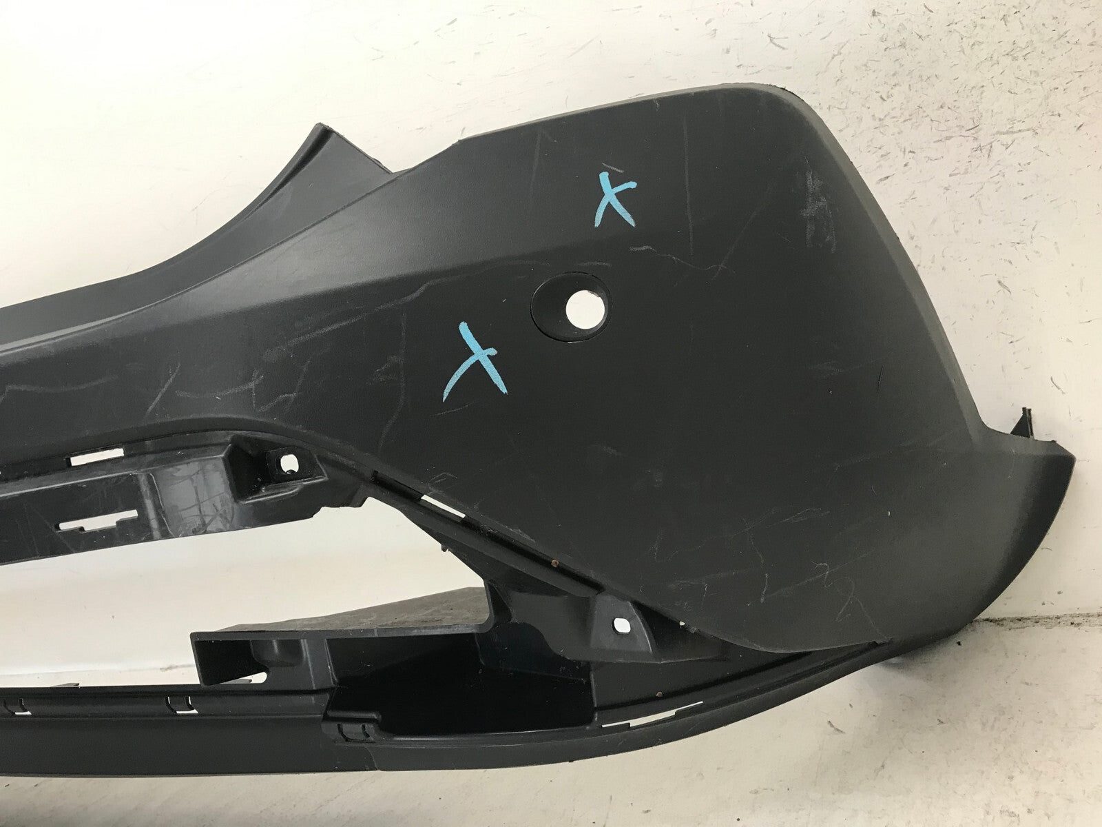 Rear Bumper Cover Black 2021-2022 Nissan Rogue Sport S/SV/SL w/Sensor Holes OEM