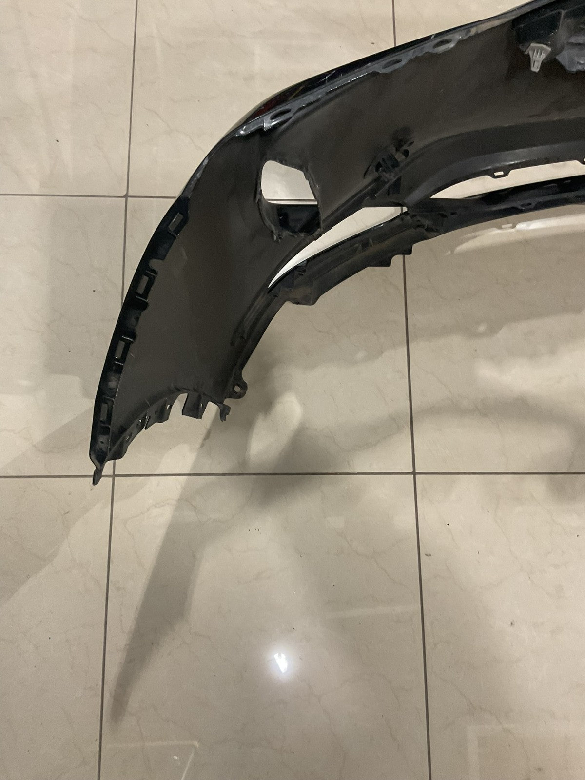 Front Bumper Cover Black Accura MDX 2022-2024 CAPA