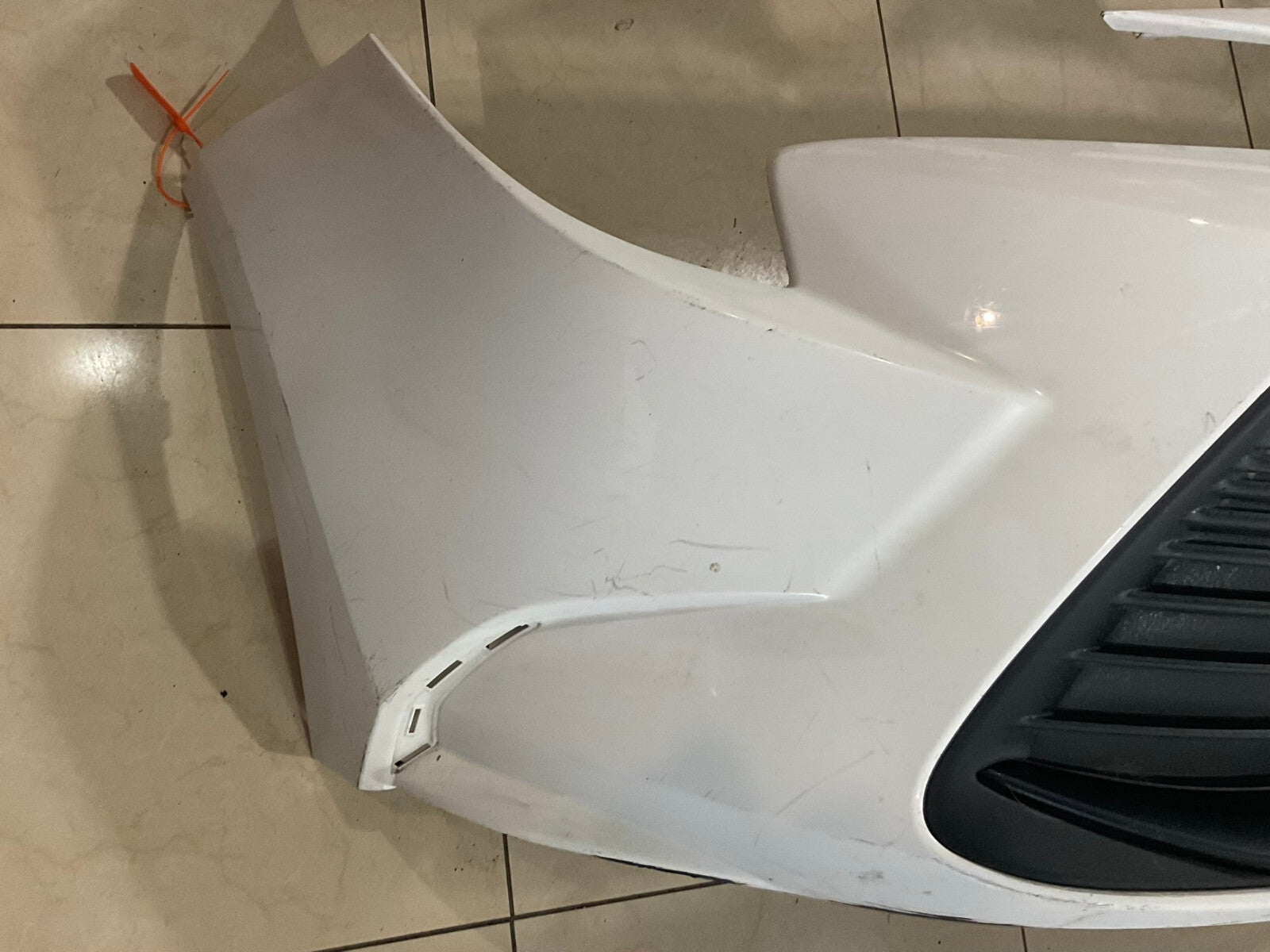Front Bumper Cover White Toyota Corolla Hatchback 2018 2019 52119-12G00 OEM