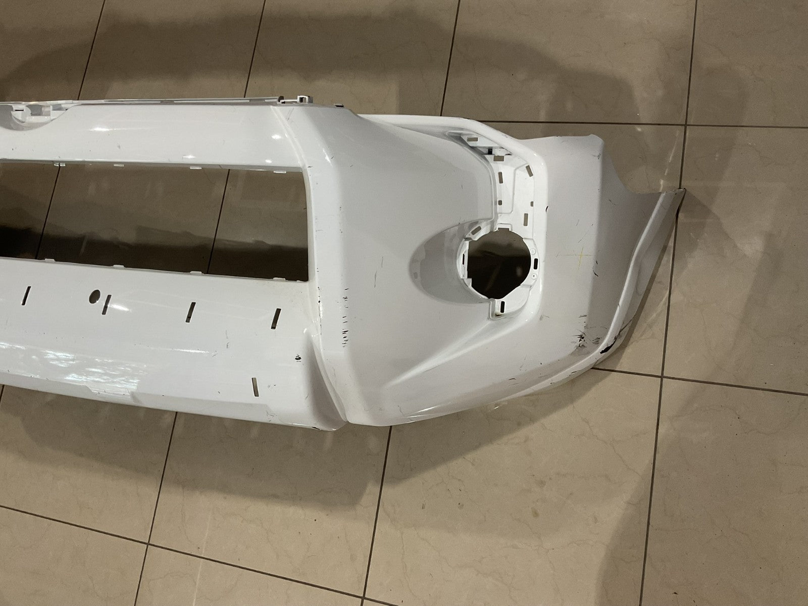 Front Bumper Cover White 2014-2023 Toyota 4Runner SR5 Base 52119+35210 OEM