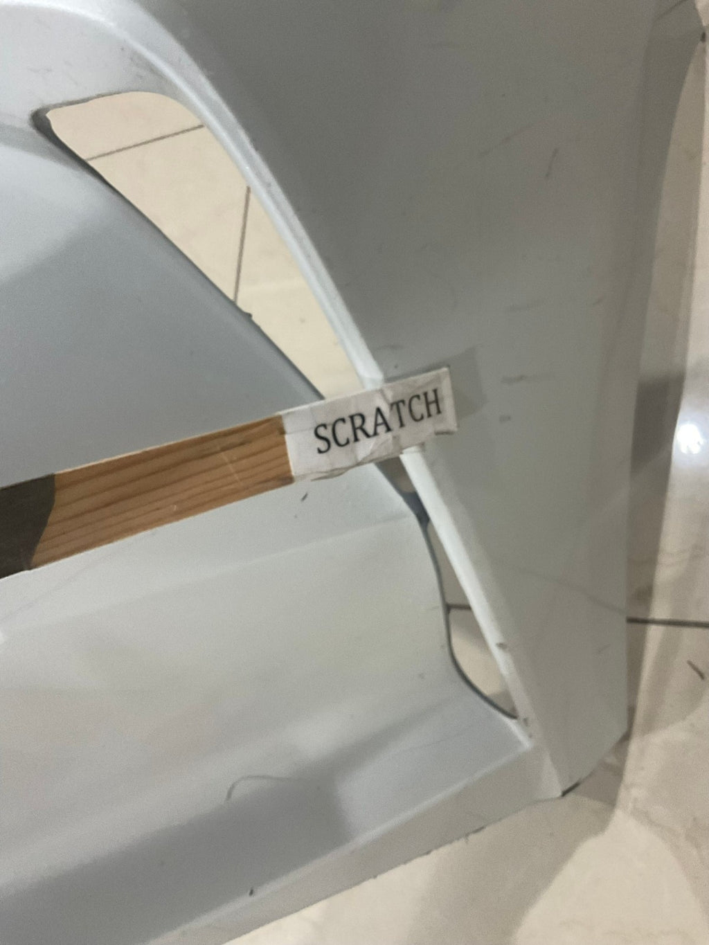 Front Bumper Cover White Toyota Avalon Base Touring 4X7 2019 52119+07090 OEM