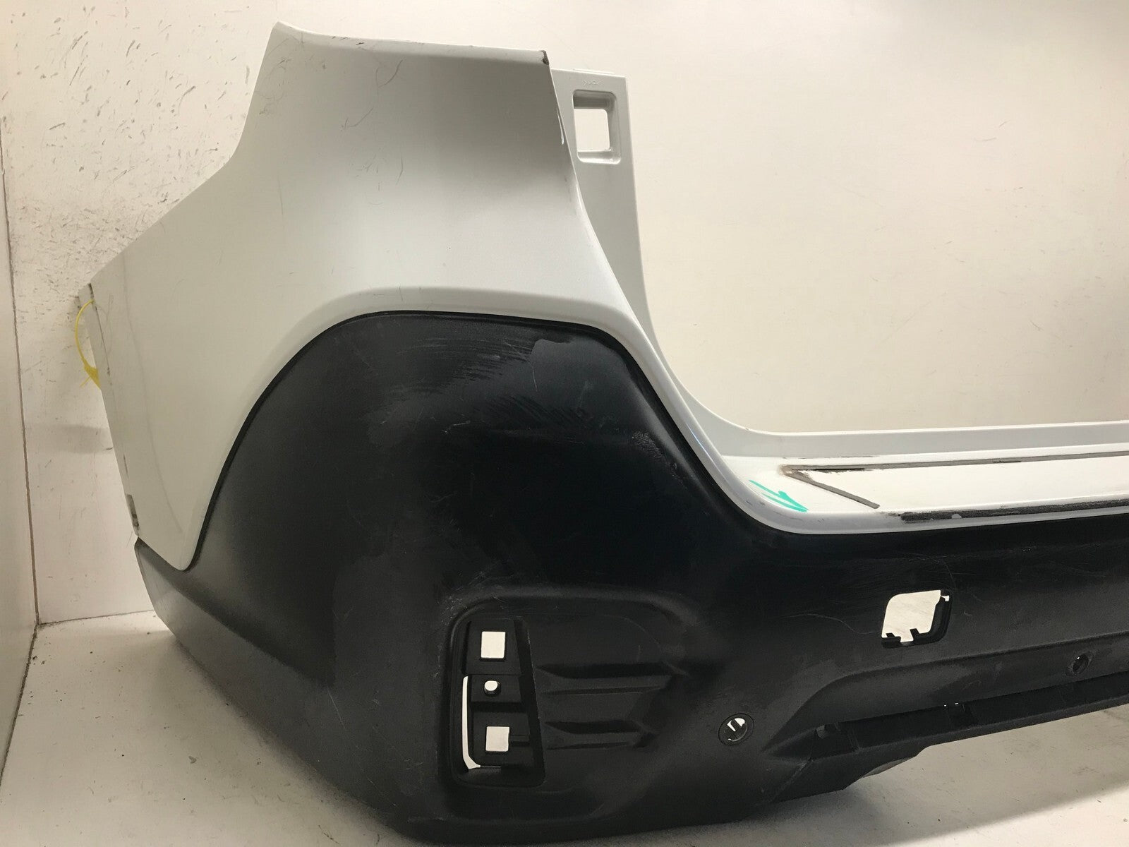Rear Bumper Cover White Subaru Outback 2020 w/Sensor Holes 57704AN31A OEM