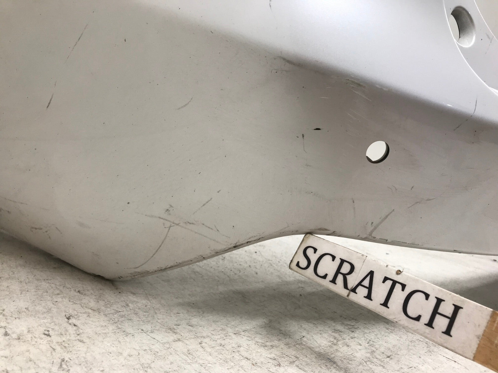 Rear Bumper Cover White 2015-2017 Lexus NX300h/NX200T Base w/Sensor Holes OEM