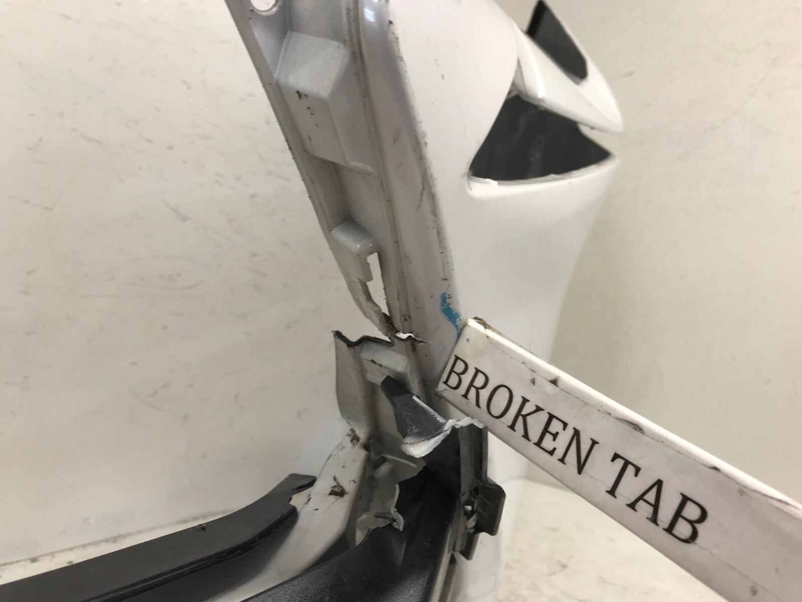 Front Bumper Cover White Lexus NX300h NX200T 15-17 w/Sensor Hole 52119-78050 OEM