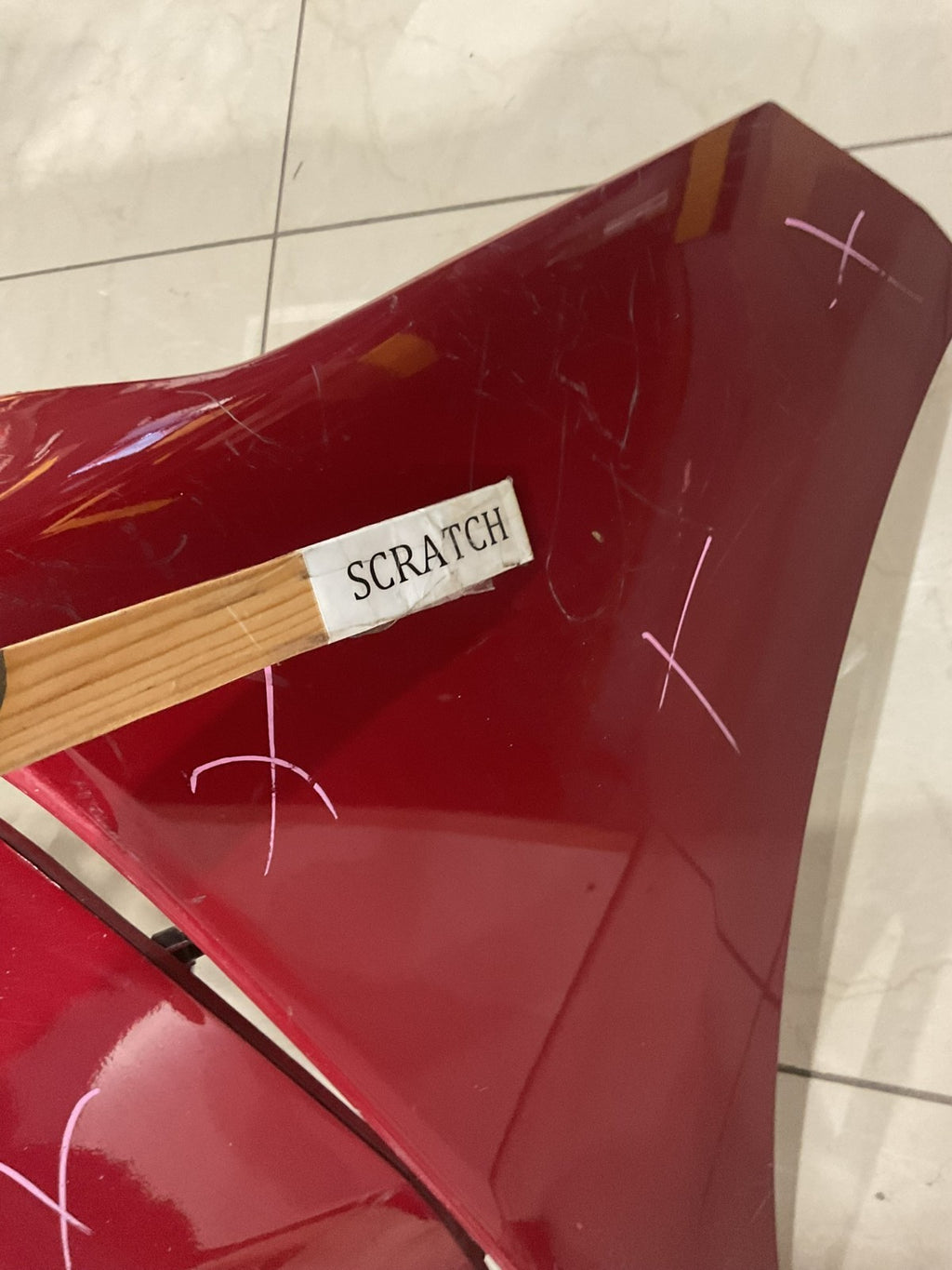 Front Bumper Cover Red Toyota Avalon Base Touring 4X7 2019 52119+07090 OEM