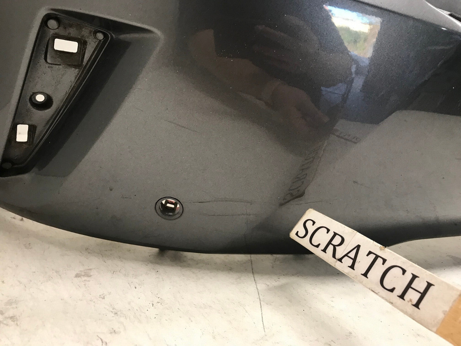 Rear Bumper Cover Gray 16-19 Lexus RX350/RX450H Base/F Sport w/Sensor Holes OEM