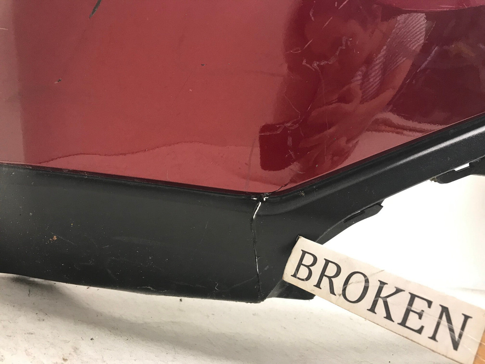 Front Bumper Cover Red 21-23 Nissan Rogue Sport S/SL/Platinum w/Sensor Holes OEM