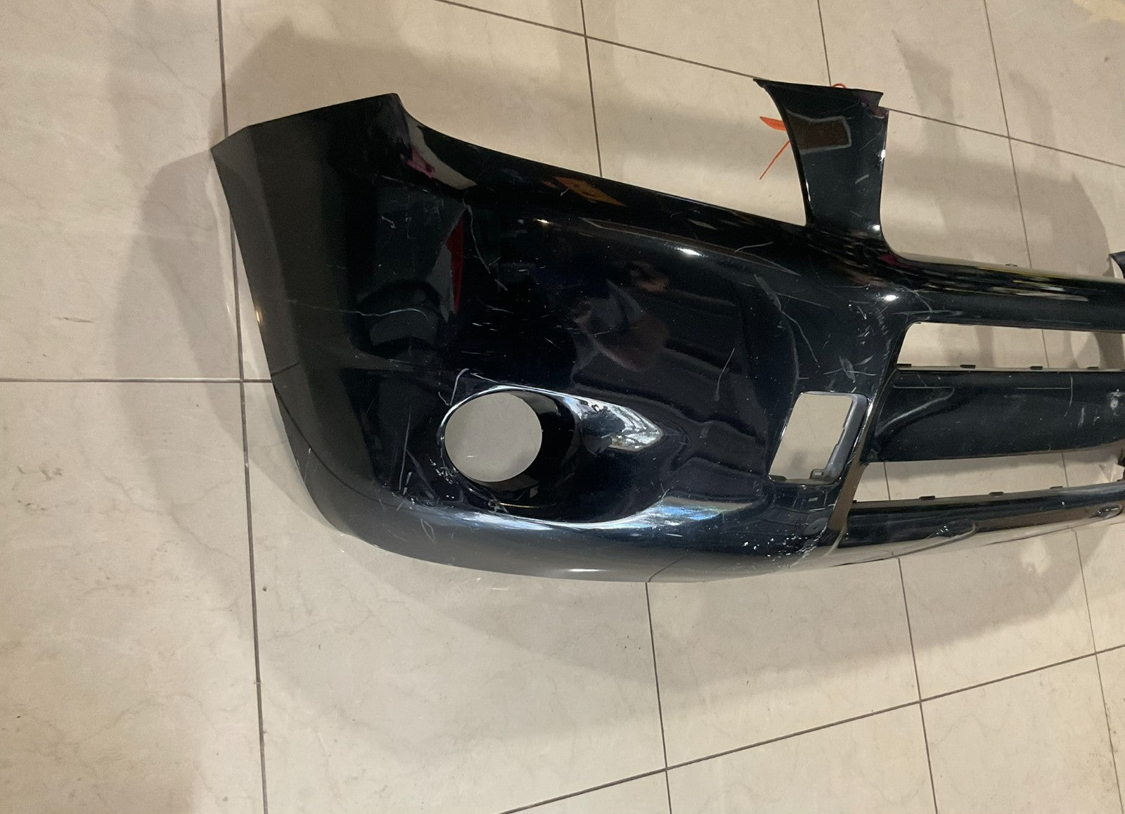 Front Bumper Cover Black 2009-2012 Toyota RAV4 52119+42971 OEM