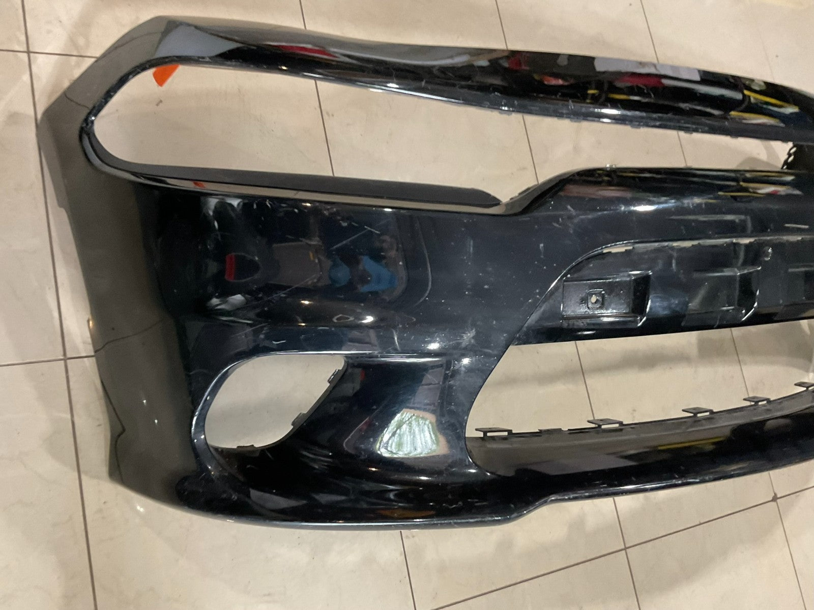 Front Bumper Cover Black 2015-2023 Dodge Charger CAPA