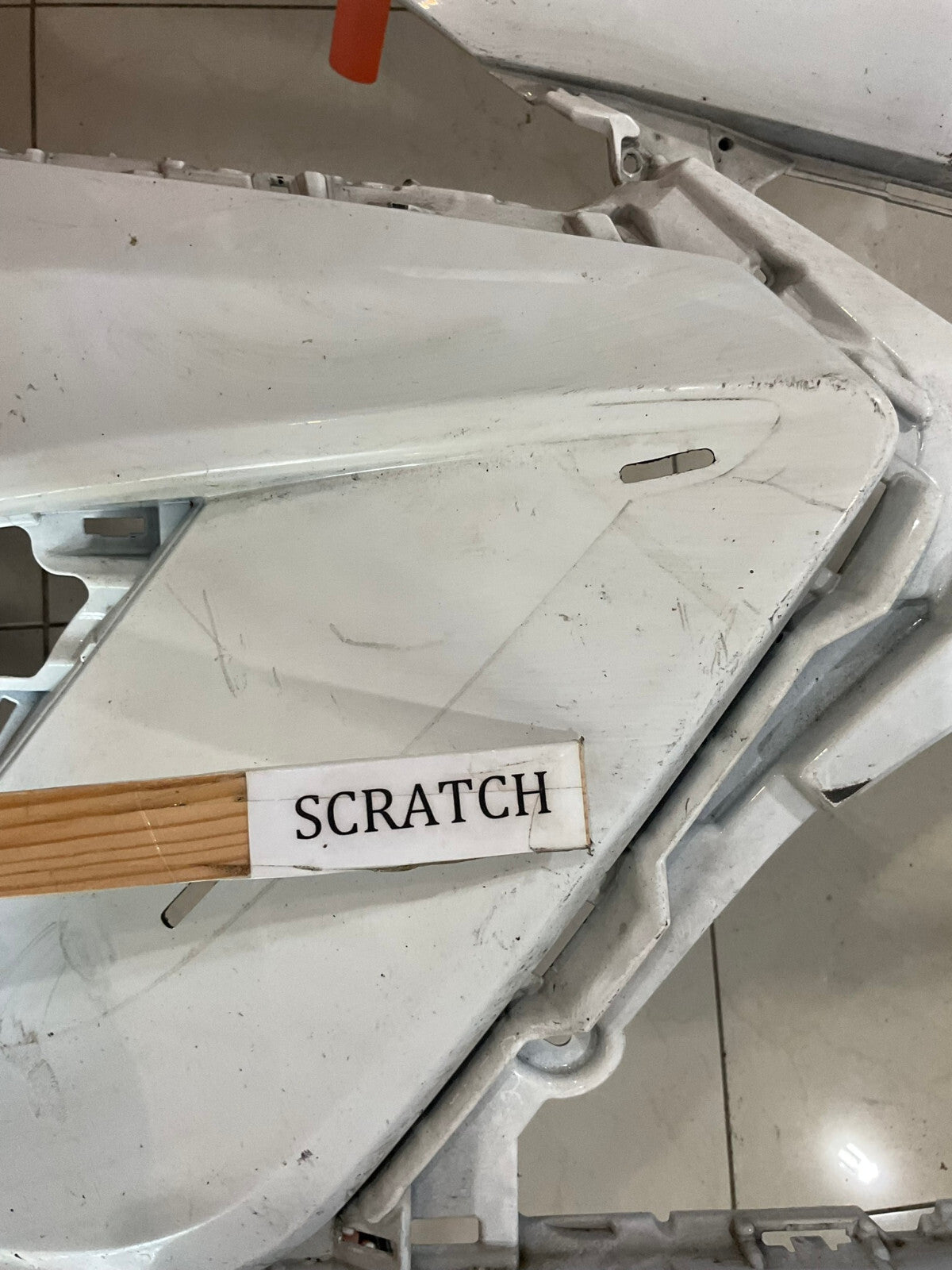 Front Bumper Cover White Toyota Camry SE XSE 2018 2019 52119-06E20 OEM