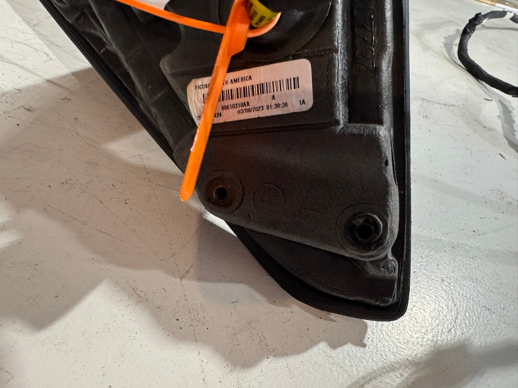 Right Rear View Heated camera Mirror Black 2019-2022 Ram 1500 2622.78006 OEM