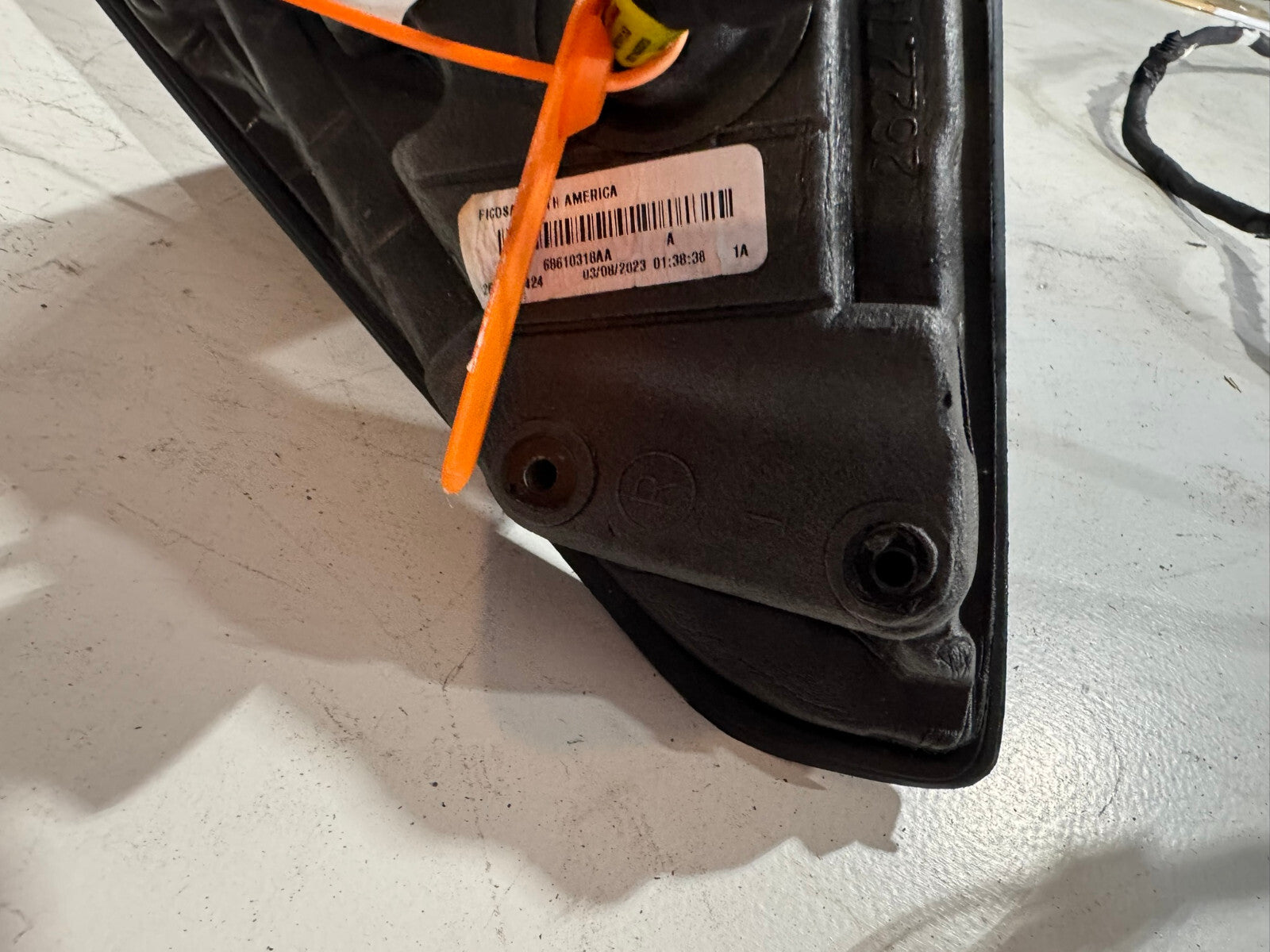 Right Rear View Heated camera Mirror Black 2019-2022 Ram 1500 2622.78006 OEM
