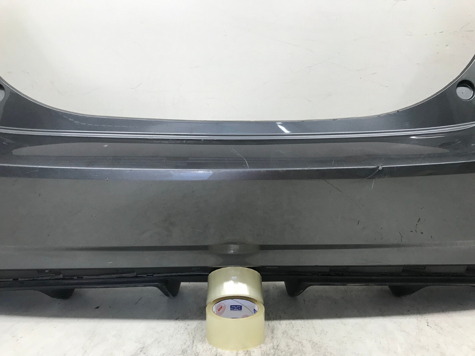 Rear Bumper Cover Gray 2018-2020 Nissan Leaf S/SL/SV w/Sen Holes 85022-5SA0H OEM