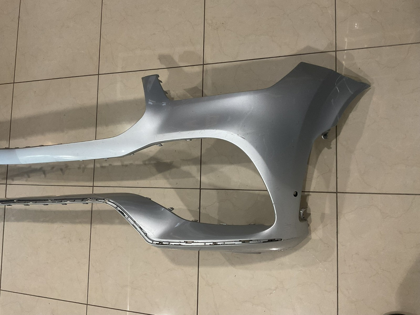 Front Upper Bumper Cover Silver 2020-22 Mercedes Benz GLE350 CAPA
