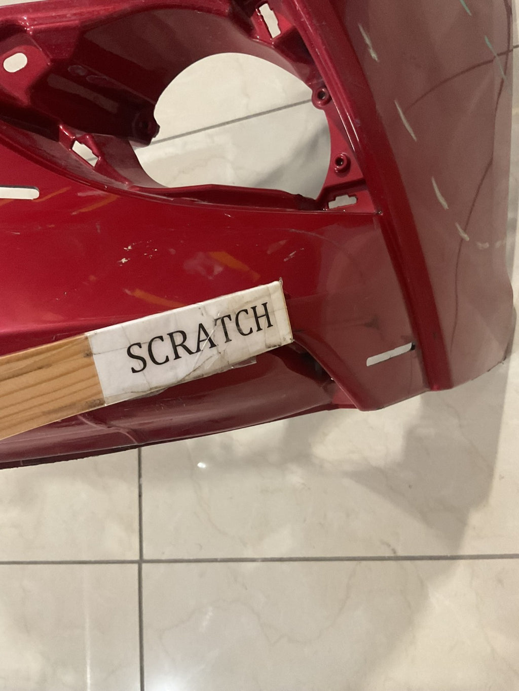 Front Bumper Cover Red Toyota Camry SE XSE 2018 2019 52119+06e20 OEM