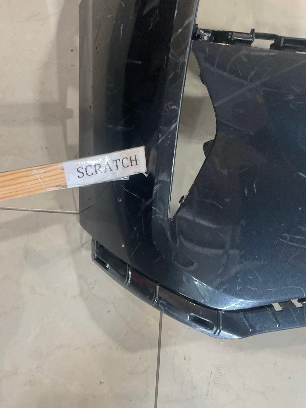 Front Bumper Cover Dark Grey Hyundai Santa Fe 2021 2022 2023 86511+S2500 OEM