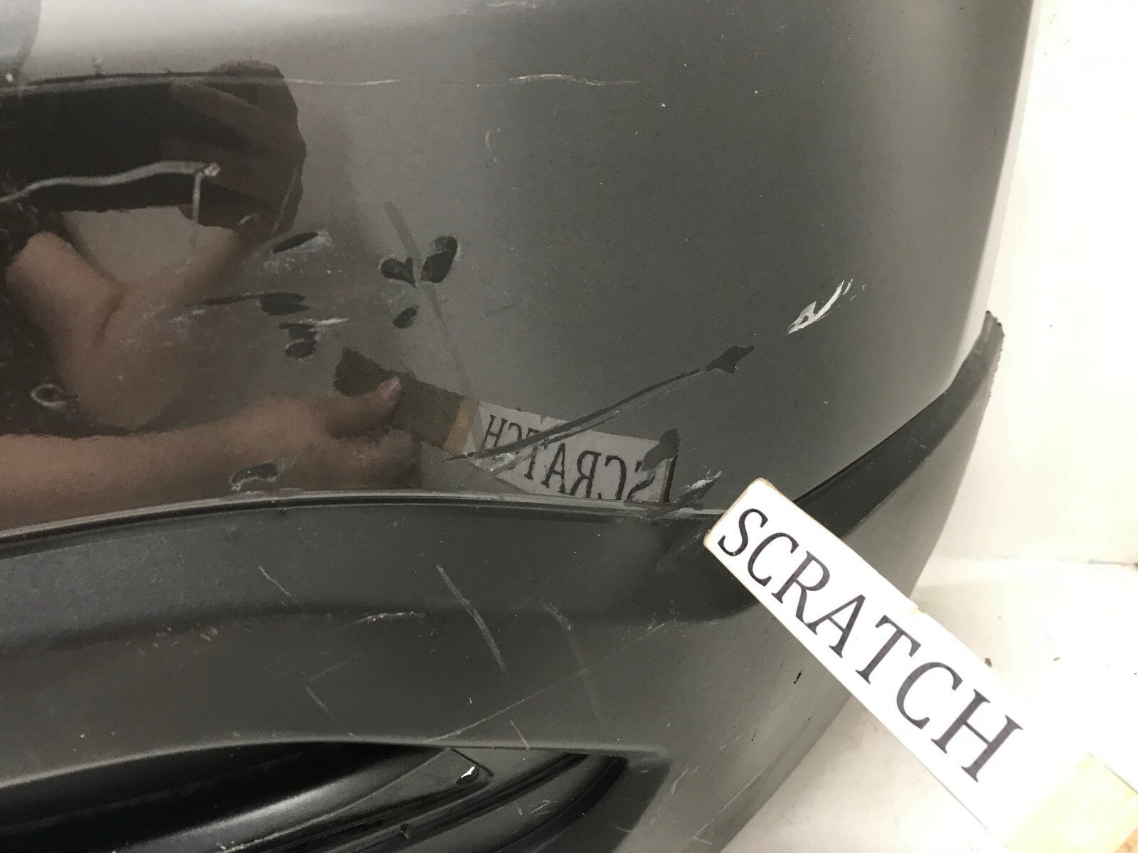 Front Bumper Cover Subaru Forester w/Sensor Holes Gray 2014-2016 TK48-50221 OEM1