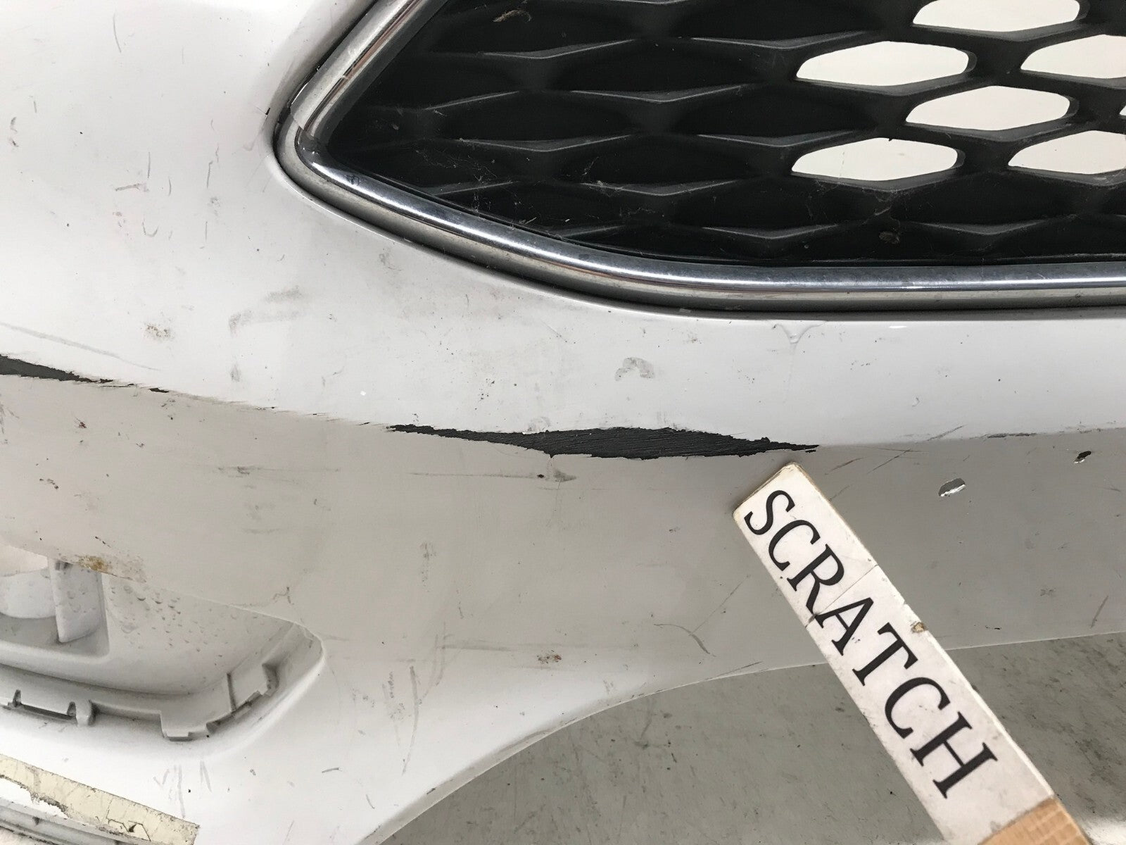 Front Bumper Cover White Ford Focus S SE 2015-2018 F1EB-17757-CF OEM