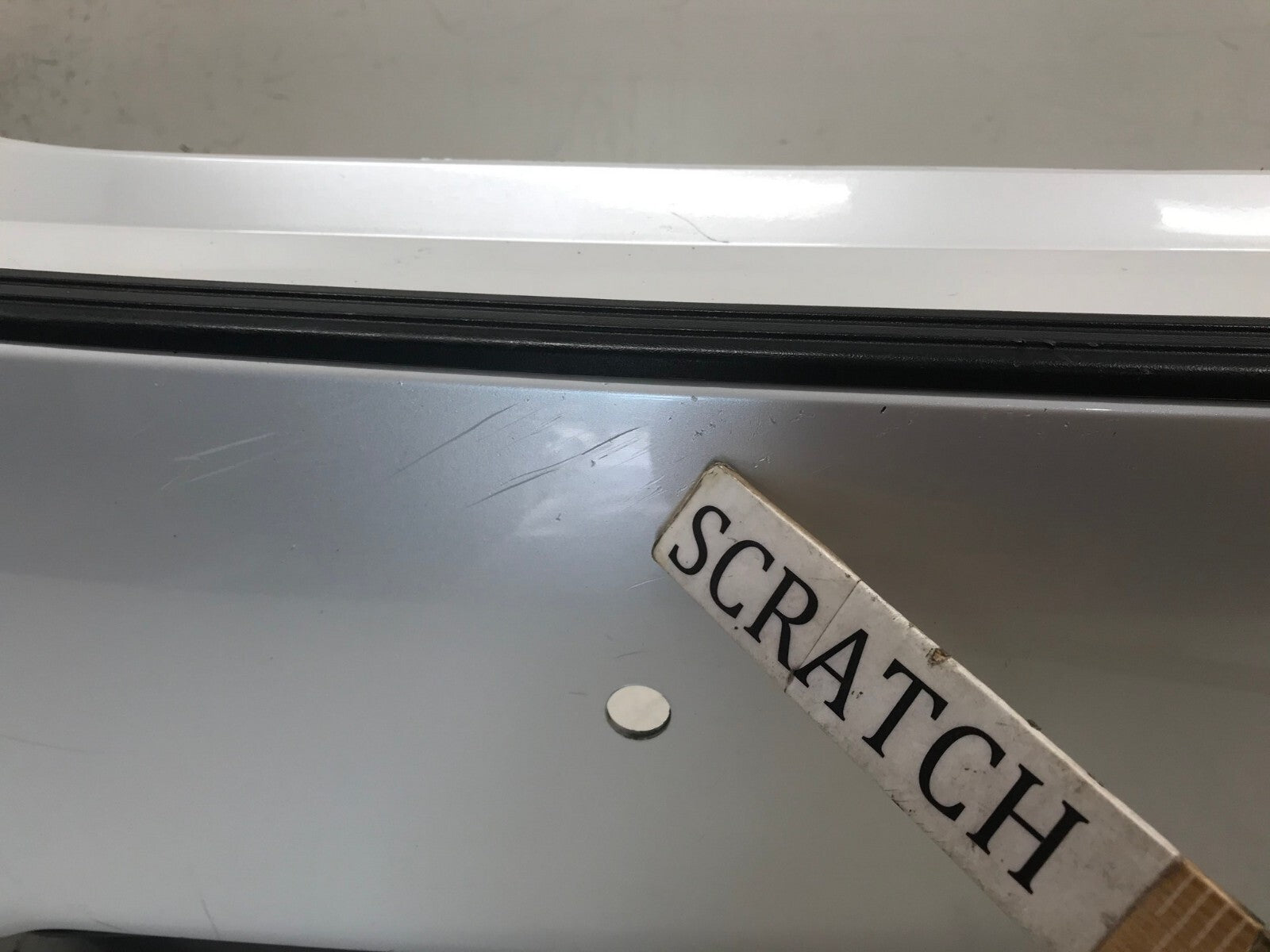Rear Bumper Cover White Lexus RX350 RX450H Base F Sport 16-18 w/Sensor Holes OEM