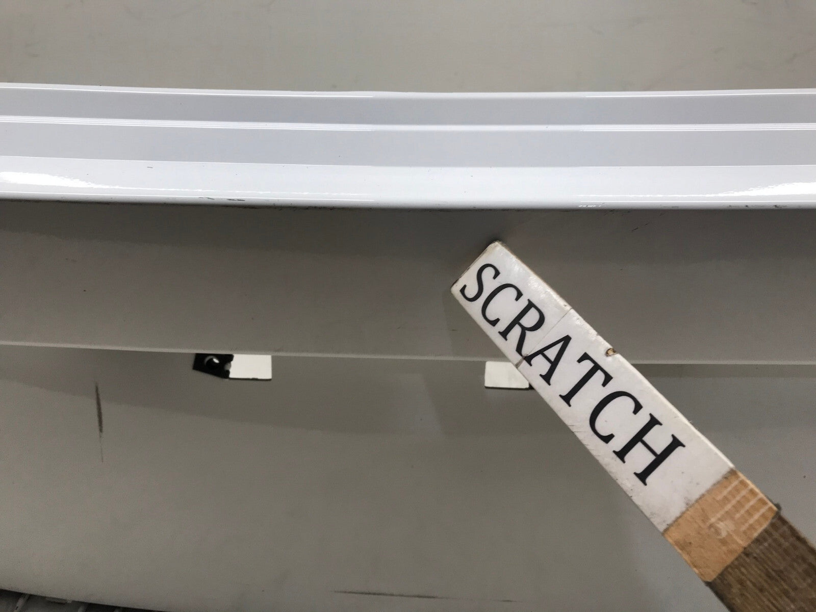 Rear Bumper Cover White Genesis GV80 2021 2023 w/Sensor Holes 86611-T6000 OEM