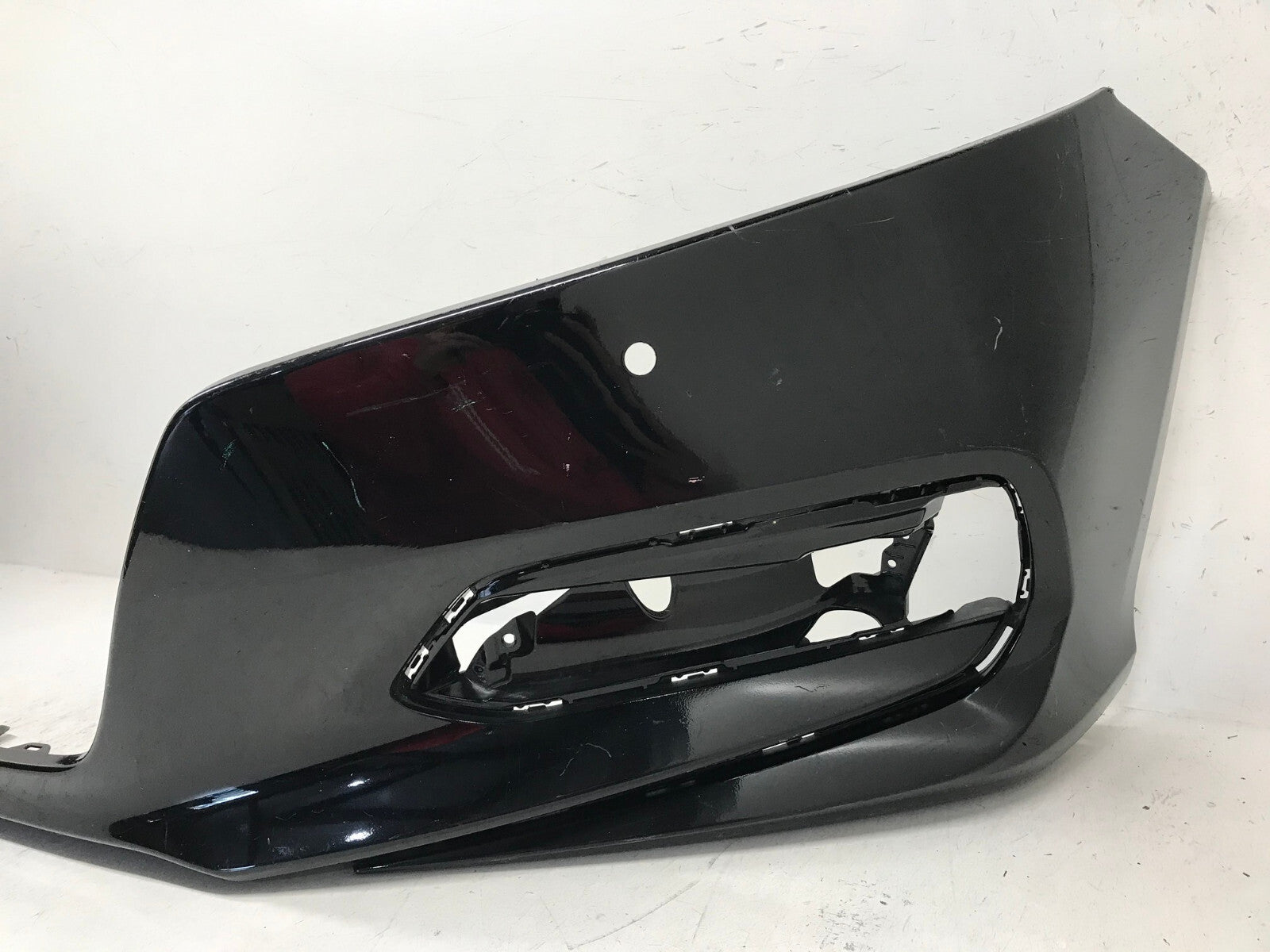 Front Bumper Cover Honda Accord EX/LX/EX-L/Hybrid w/Sensr Holes Black 18-20 CAPA