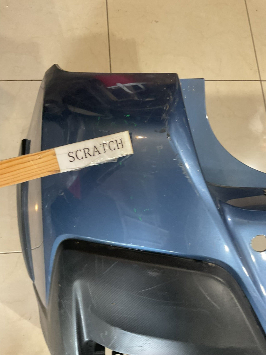 Rear Bumper Cover Blue Subaru CrossTrek 2018 2019 57704FL250 OEM