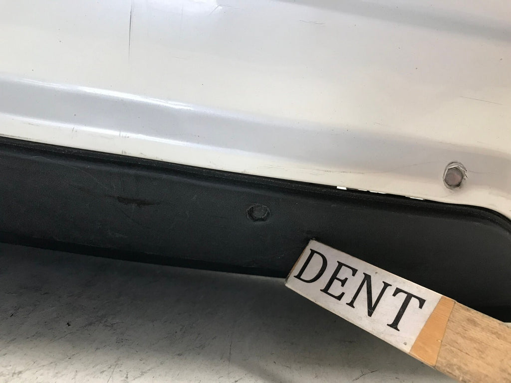 Rear Bumper Cover White 12-14 Mercedes W204 C250 Sport AMG w/Sensor Holes OEM