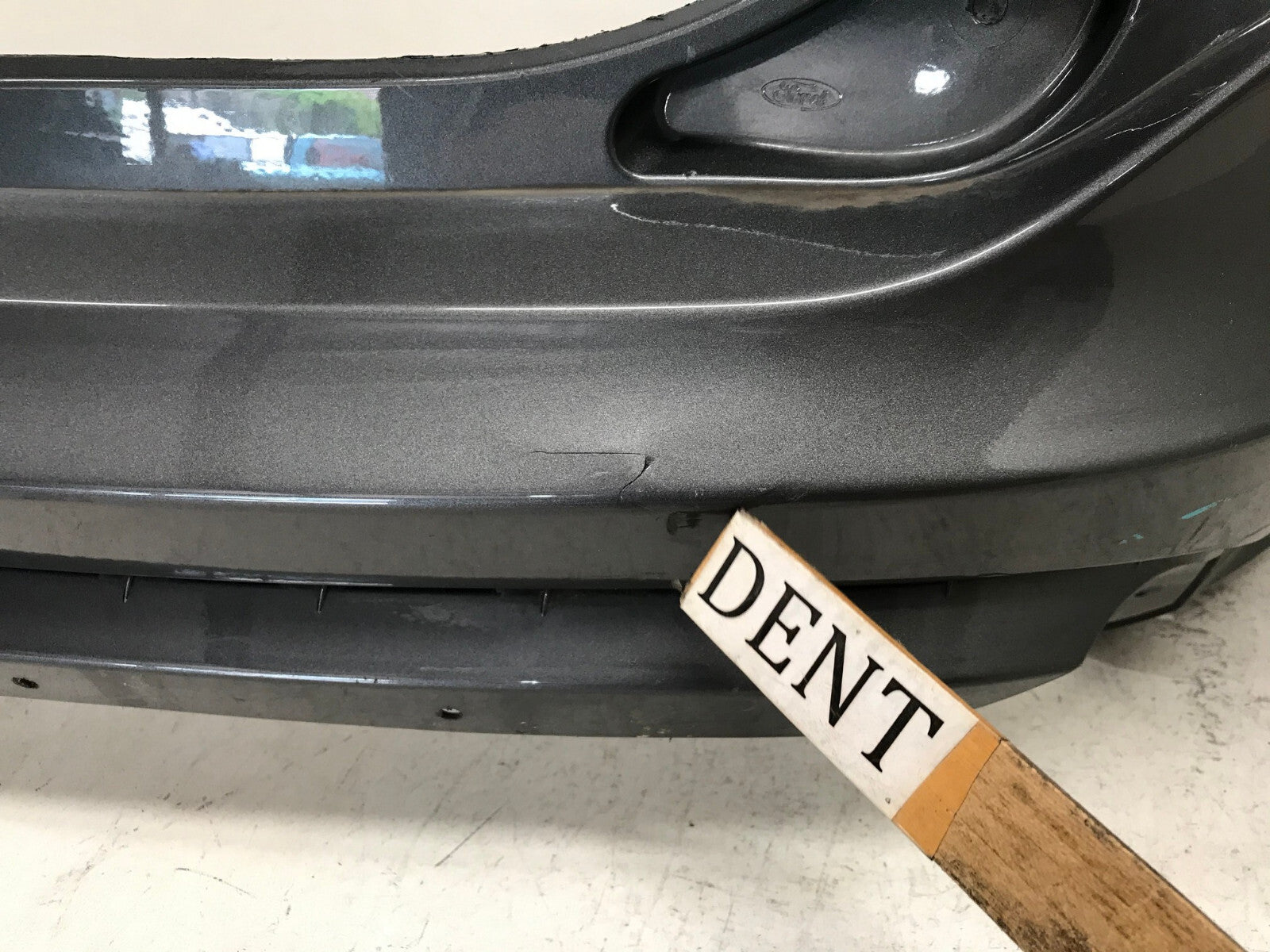 Rear Upper Bumper Cover Gray Ford Edge SEL ST 2019 2020 KT4B-17F001-B1W OEM