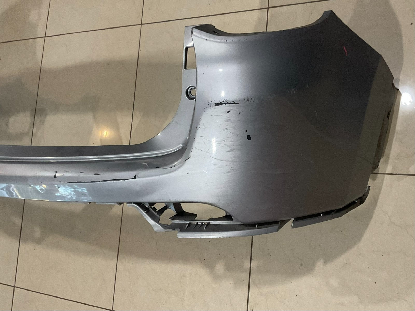 Rear Upper Bumper Cover Silver 2017-2021 Jeep Compass CAPA