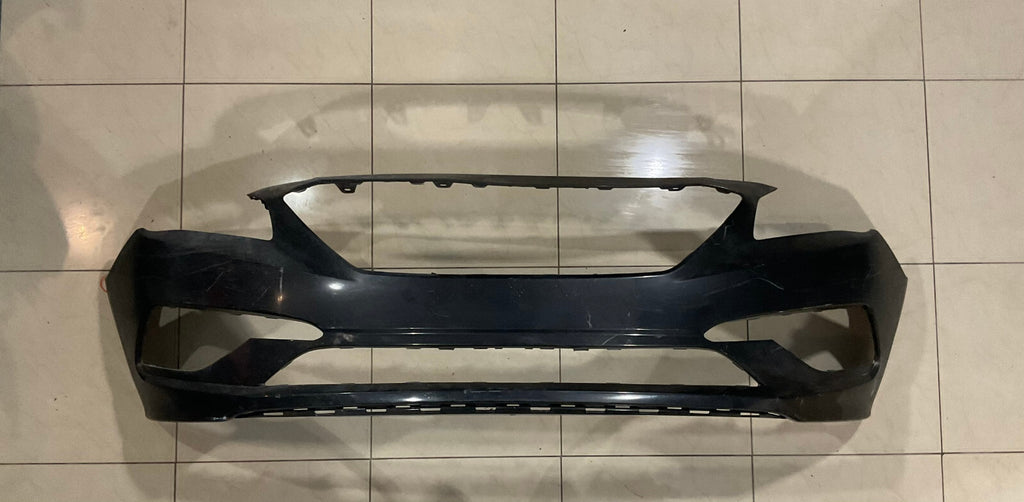 Front Bumper Cover Black 2018-2019 Hyundai Sonata SE/ECO/SEL Sport HN04134BB OEM