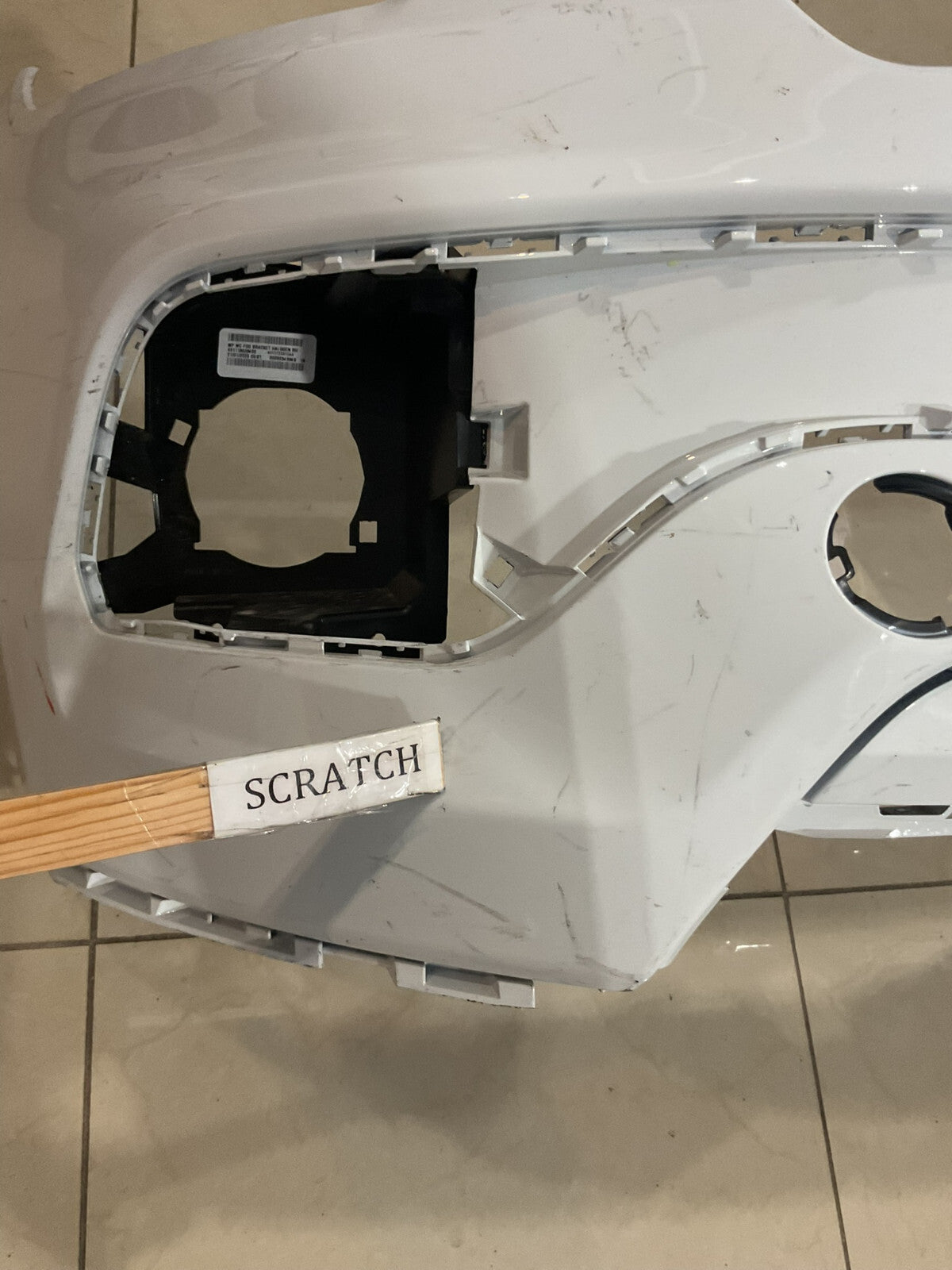 Front Bumper Cover White 2022-2023 Jeep Compass 6WQ70TRMA OEM