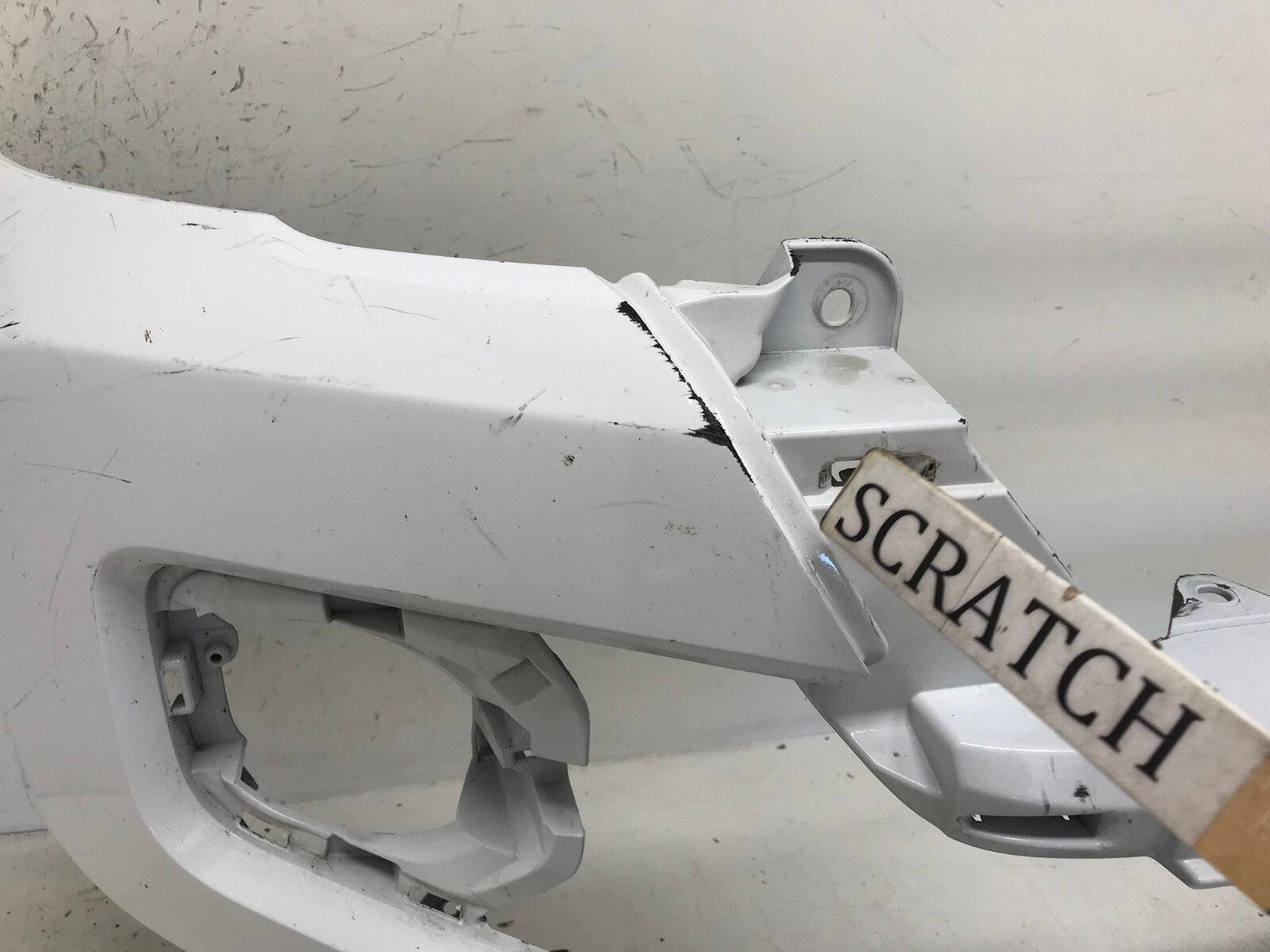 Front Bumper Cover Toyota Tacoma SR SR5 Ltd W/Flare holes White 16-19 OEM