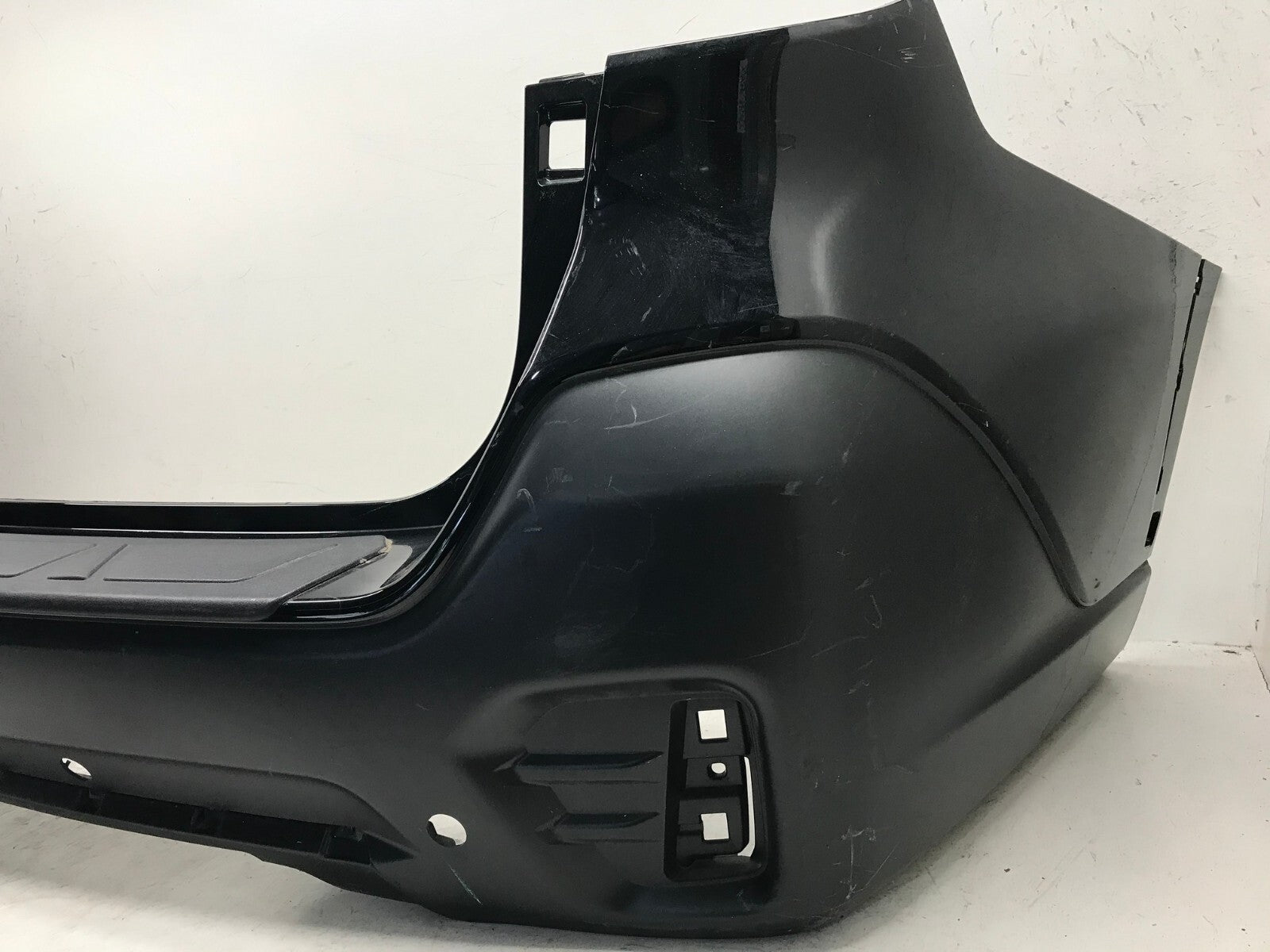 Rear Bumper Cover Black Subaru Outback Base/Touring/Ltd 20-21 w/Sensor Holes OEM