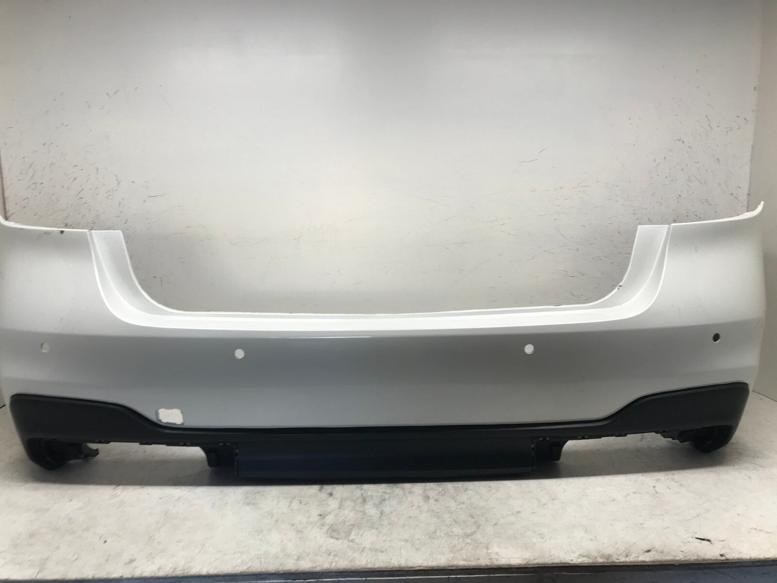 Rear Bumper Cover White 2020-2021 Subaru Legacy Base/XT/Sport w/Sensr Holes CAPA